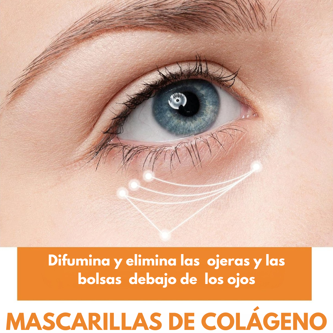 Mascarilla de colágeno Anti-Ojeras 10 Parches + 10 Parches de Regalo + Espray