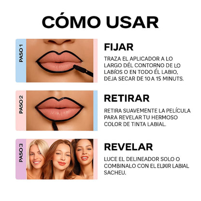 Tinte Labial Delineador Peel Off (3x1)