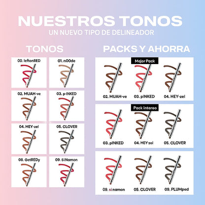 Tinte Labial Delineador Peel Off (3x1)